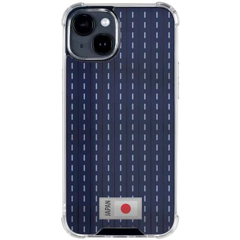 Japan Soccer Flag iPhone 15 Clear Case