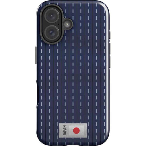 Japan Soccer Flag iPhone 16 Plus Impact Case