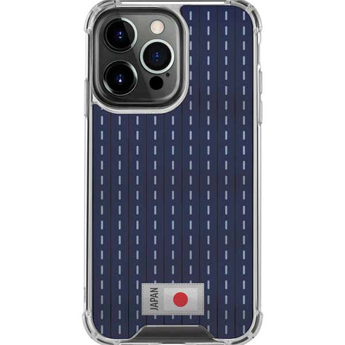 Japan Soccer Flag iPhone 16 Pro Max Clear Case