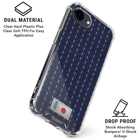 Japan Soccer Flag iPhone 16e Clear Case