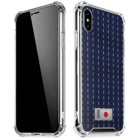 Japan Soccer Flag iPhone X/XS Clear Case