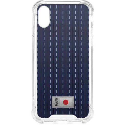 Japan Soccer Flag iPhone XS Clear Case