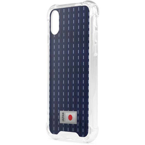 Japan Soccer Flag iPhone XS Clear Case