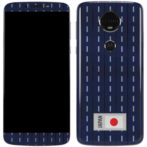 Japan Soccer Flag Moto E5 Plus Skin