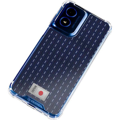 Japan Soccer Flag Moto G Play 4G (2024) Clear Case