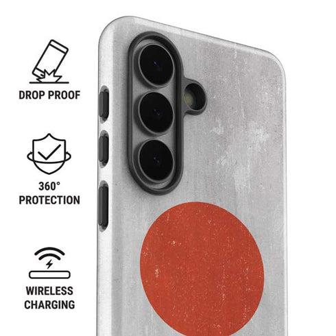 Japanese Flag Distressed Galaxy S26 Impact Case