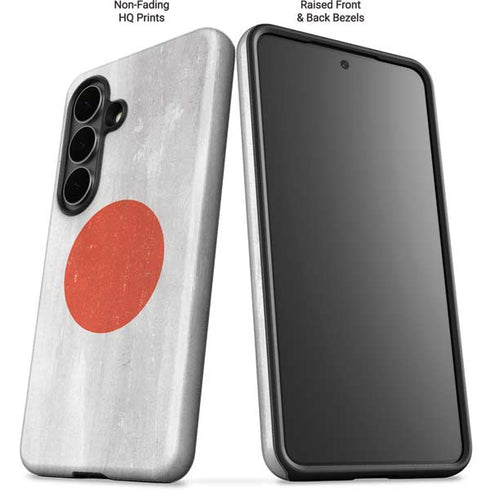 Japanese Flag Distressed Galaxy S26 Plus Impact Case