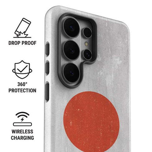 Japanese Flag Distressed Galaxy S26 Ultra Impact Case