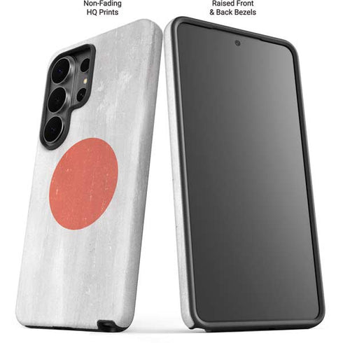 Japanese Flag Distressed Galaxy S26 Ultra Impact Case