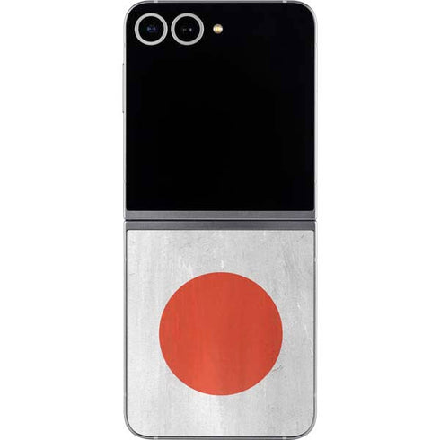 Japanese Flag Distressed Galaxy Z Flip6 Skin