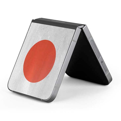 Japanese Flag Distressed Galaxy Z Flip6 Skin