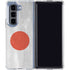Japanese Flag Distressed Galaxy Z Fold5 5G Clear Case