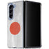 Japanese Flag Distressed Galaxy Z Fold5 5G Clear Case