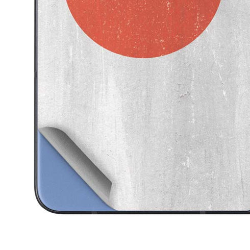 Japanese Flag Distressed Galaxy Z Fold5 5G Skin