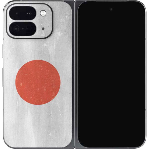 Japanese Flag Distressed Google Pixel 9 Pro Fold Skin