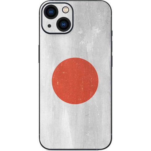 Japanese Flag Distressed iPhone 15 Skin