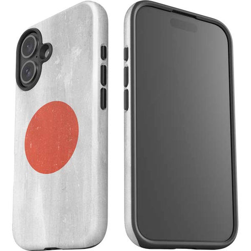 Japanese Flag Distressed iPhone 16 Impact Case