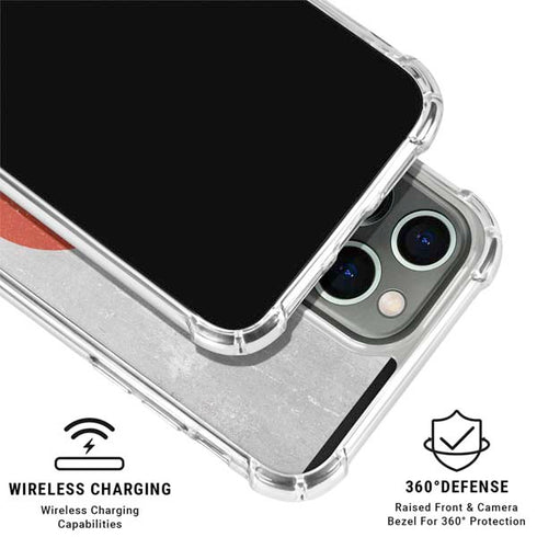 Japanese Flag Distressed iPhone 16 Pro Clear Case