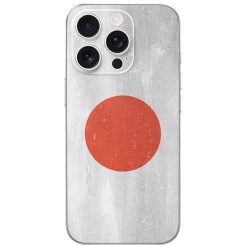 Japanese Flag Distressed iPhone 16 Pro Skin