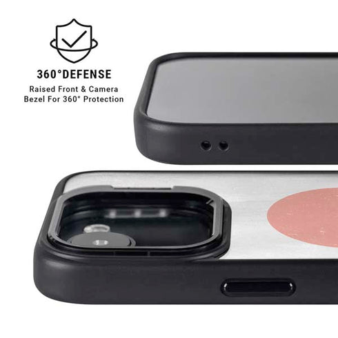 Japanese Flag Distressed iPhone 16e Kickstand Case