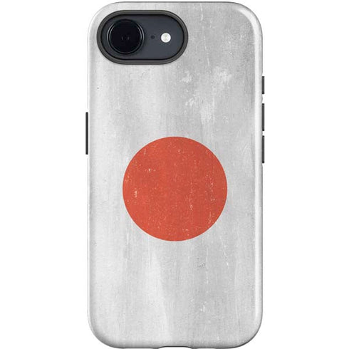 Japanese Flag Distressed iPhone 16e Impact Case