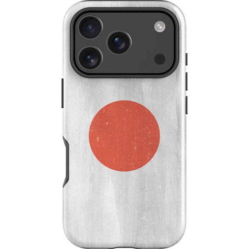 Japanese Flag Distressed iPhone 18 Pro Impact Case