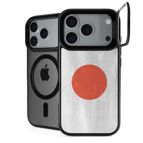 Japanese Flag Distressed iPhone 18 Pro Kickstand Case
