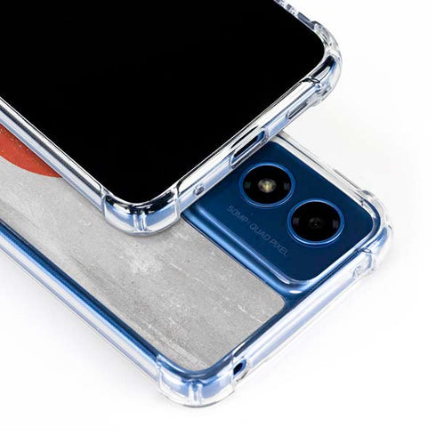 Japanese Flag Distressed Moto G 5G (2024) Clear Case