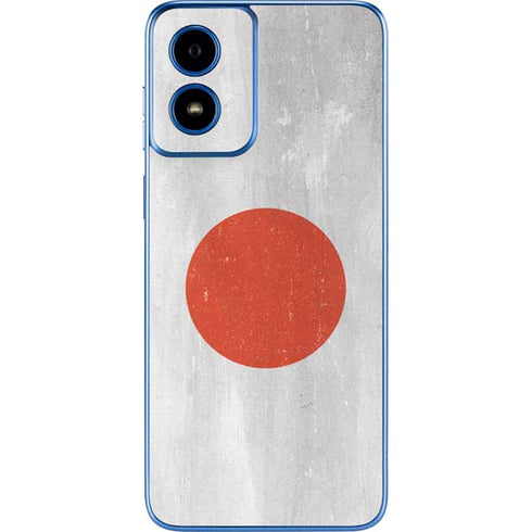 Japanese Flag Distressed Moto G Play 4G (2024) Skin