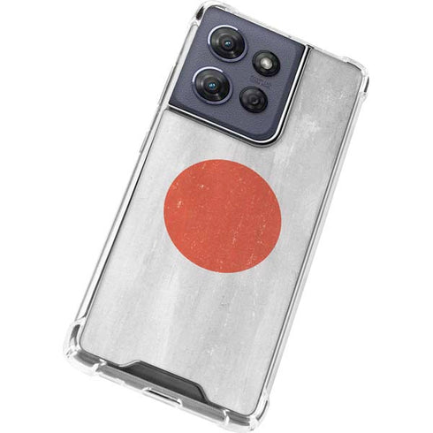 Japanese Flag Distressed Moto G Play 5G (2025) Clear Case