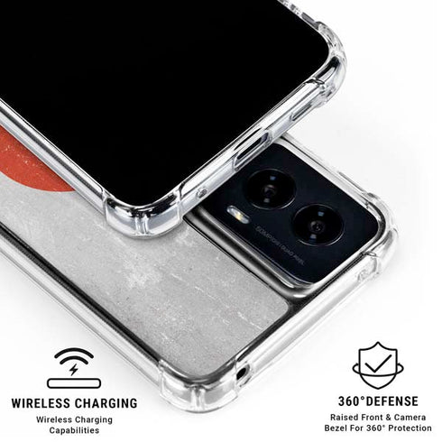 Japanese Flag Distressed Moto G Power 5G (2024) Clear Case