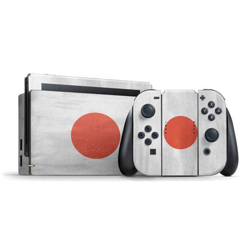 Japanese Flag Distressed Nintendo Skins