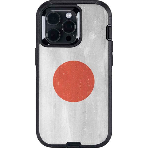 Japanese Flag Distressed Otterbox Defender iPhone Skin