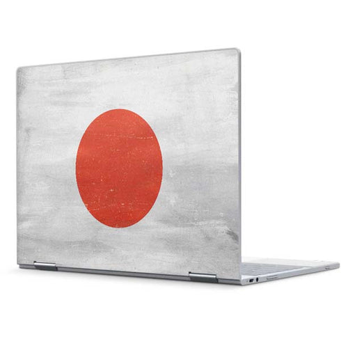 Japanese Flag Distressed Pixelbook Skin