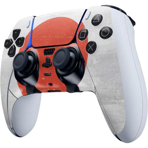 Japanese Flag Distressed PS5 DualSense Edge Pro Controller Skin