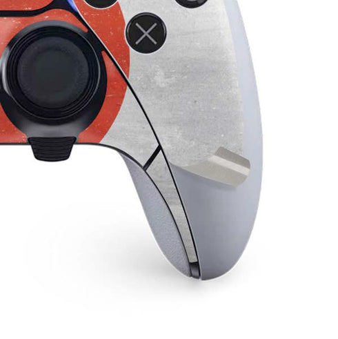 Japanese Flag Distressed PS5 DualSense Edge Pro Controller Skin