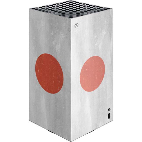 Japanese Flag Distressed XBox Series X Digital Edition Console Skin