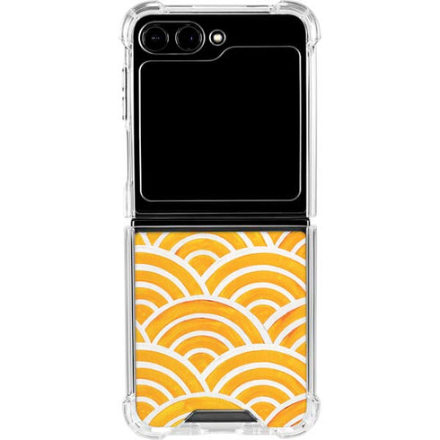 Japanese Wave by Cat Coq Galaxy Z Flip6 Clear Case