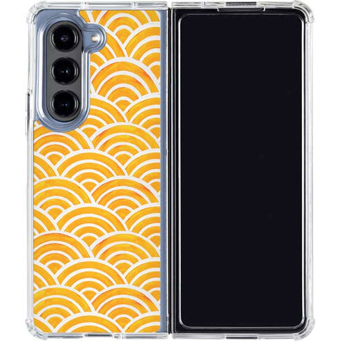 Japanese Wave by Cat Coq Galaxy Z Fold5 5G Clear Case