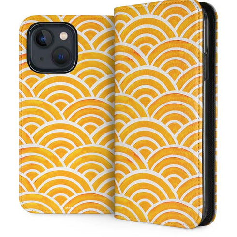 Japanese Wave by Cat Coq iPhone 15 Folio Case