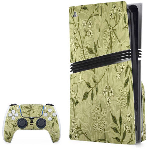 Jasmine by William Morris PS5 Pro Disk Bundle Skin
