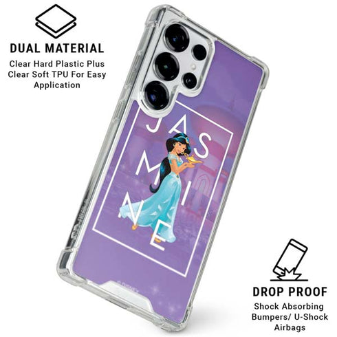 Disney Princess Jasmine Magic Lamp Galaxy S25 Ultra Clear Case