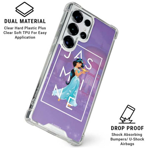 Disney Princess Jasmine Magic Lamp Galaxy S26 Ultra Clear Case