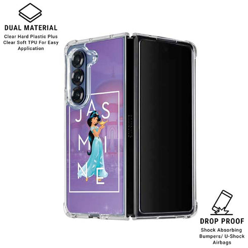 Disney Princess Jasmine Magic Lamp Galaxy Z Fold6 Clear Case