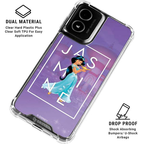 Disney Princess Jasmine Magic Lamp Moto G Power 5G (2024) Clear Case