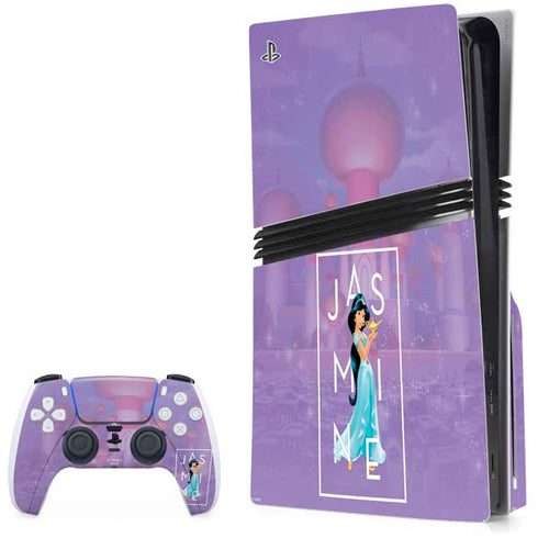 Disney Princess Jasmine Magic Lamp PS5 Pro Disk Bundle Skin