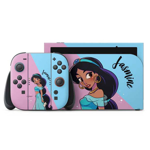 Disney Jasmine Nintendo Switch 2 (2025) with Joy-Con Skin