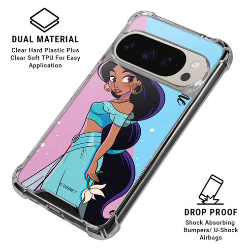 Disney Jasmine Pixel 9 Pro XL Clear Case