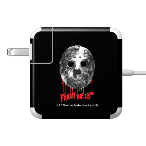 Warner Bros Friday the 13th Jason Voorhees Dripping Mask 85W Power Adapter (15 and 17 inch MacBook Pro Charger) Skin