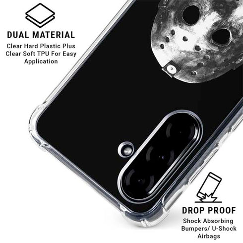 Warner Bros Friday the 13th Jason Voorhees Dripping Mask Galaxy A36 5G Clear Case